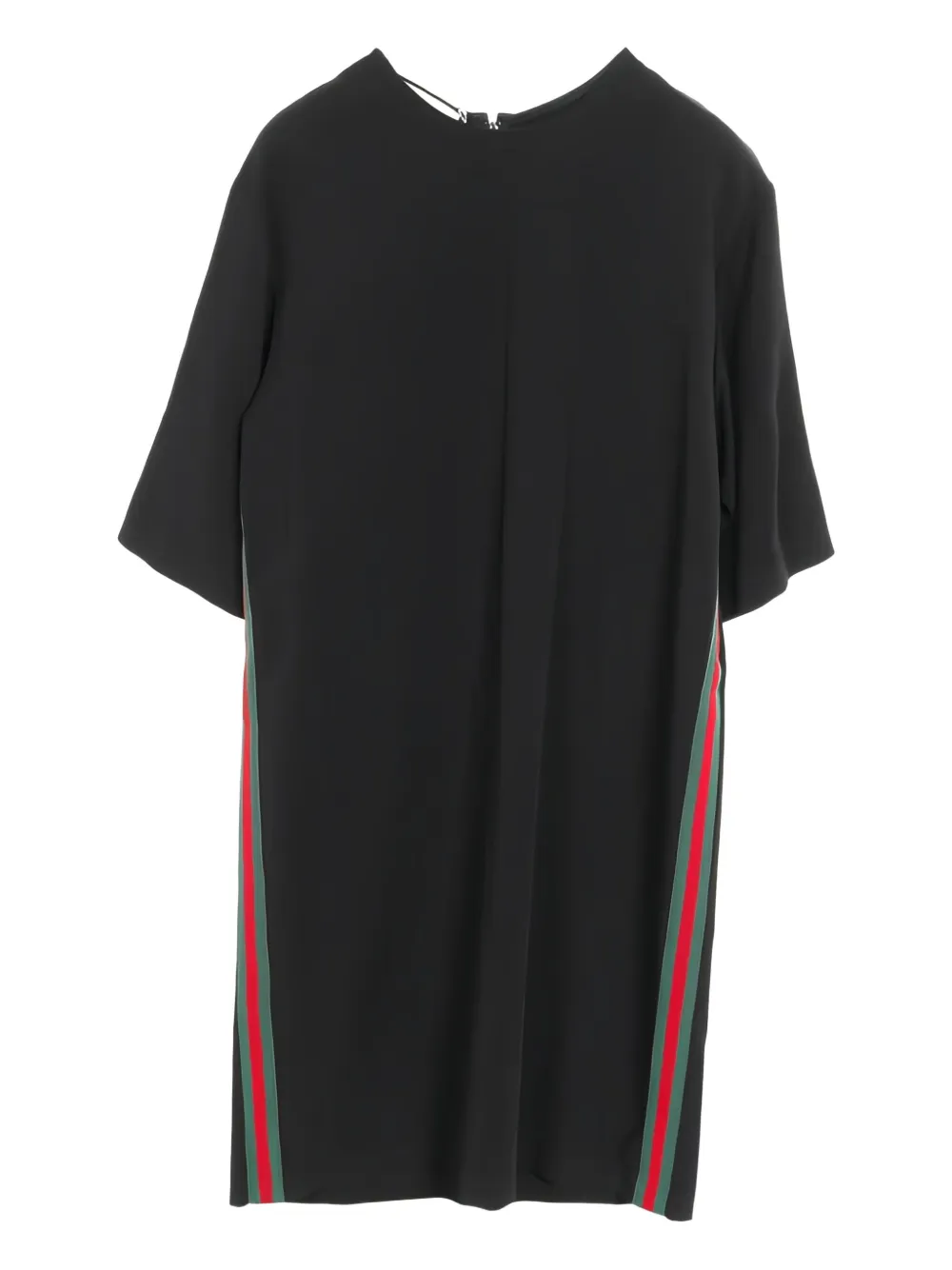Gucci Pre-Owned 2010s stripe half-sleeve tunic dress | Black | Image 1