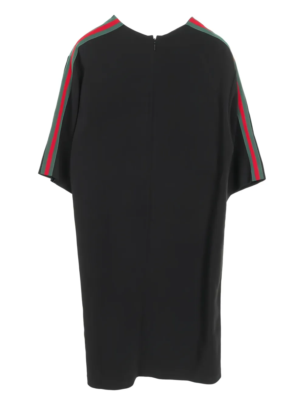 Gucci Pre-Owned 2010s stripe half-sleeve tunic dress - Zwart