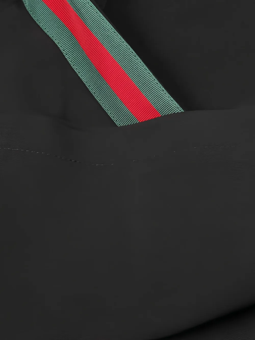 Pre-owned Gucci 2010s Stripe Half-sleeve Tunic Dress In Black