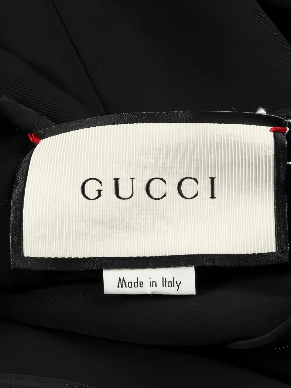 Pre-owned Gucci 2010s Stripe Half-sleeve Tunic Dress In Black