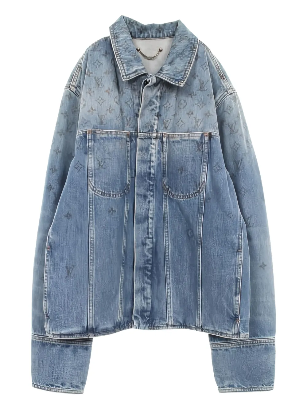 Louis Vuitton Pre-Owned 2010s monogram denim jacket - Blu