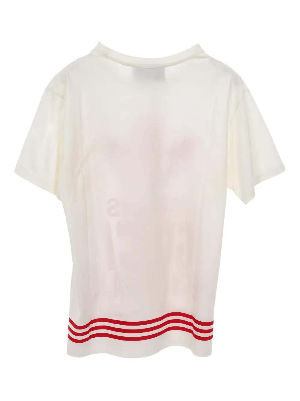 Gucci Pre-Owned 2010s x adidas trefoil crewneck T-shirt | Image 2