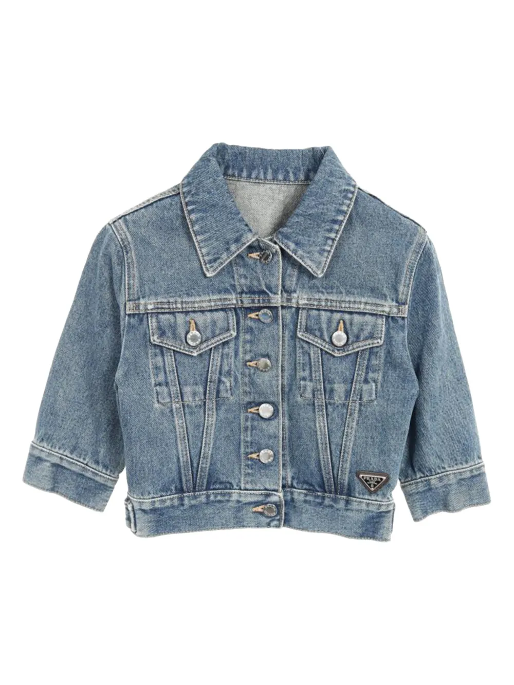 Prada Pre-Owned 2010s button denim jacket | Blue | Image 1