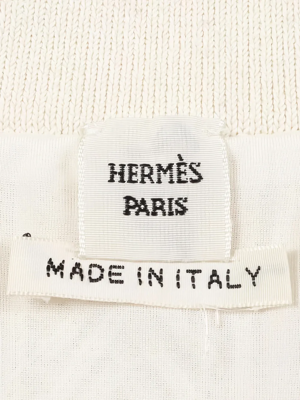 Pre-owned Hermes Knit Skirt In White