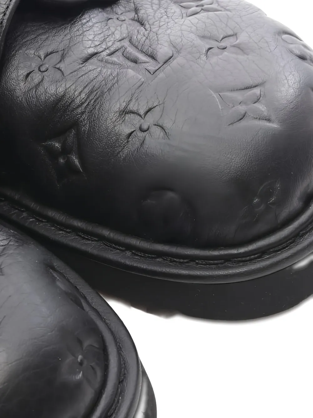 Pre-owned Louis Vuitton Monogram Easy Line Sandals In Black
