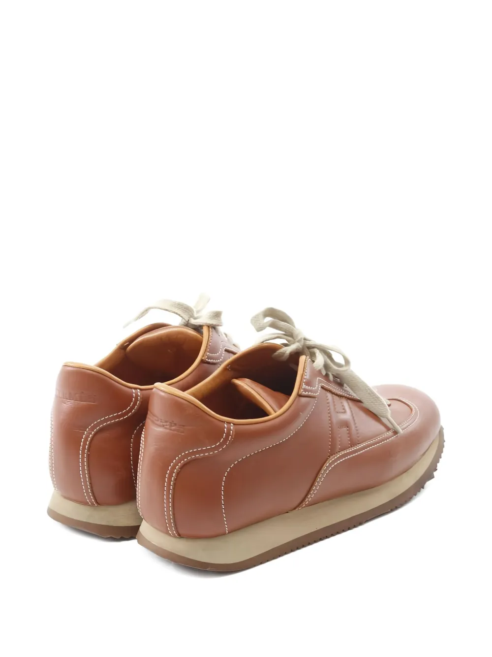Hermès Pre-Owned leather Quick sneakers - Bruin
