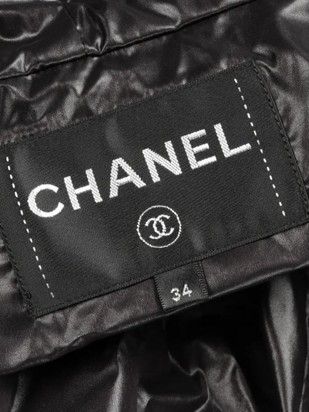 CHANEL Pre-Owned Cocomark-button hooded coat - Zwart