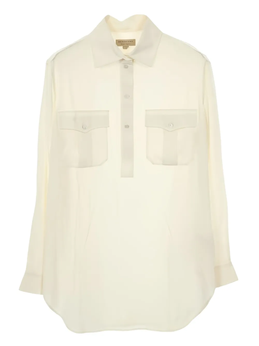 Burberry Pre-Owned pocketed silk blouse | Neutrals | Image 1