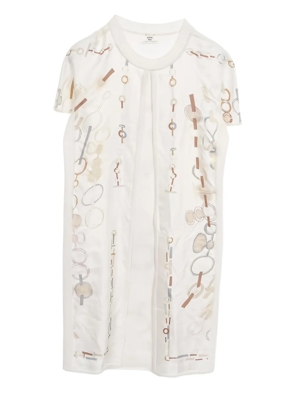 Hermès Pre-Owned Do Re Boucles twill dress - Wit