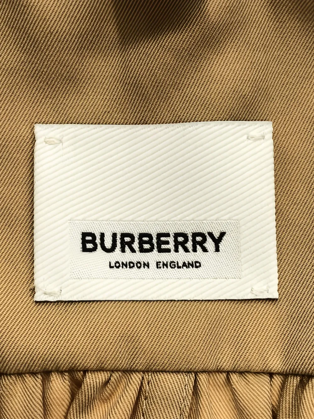 Pre-owned Burberry Convertible Classic-collar Cotton Coat In Neutral