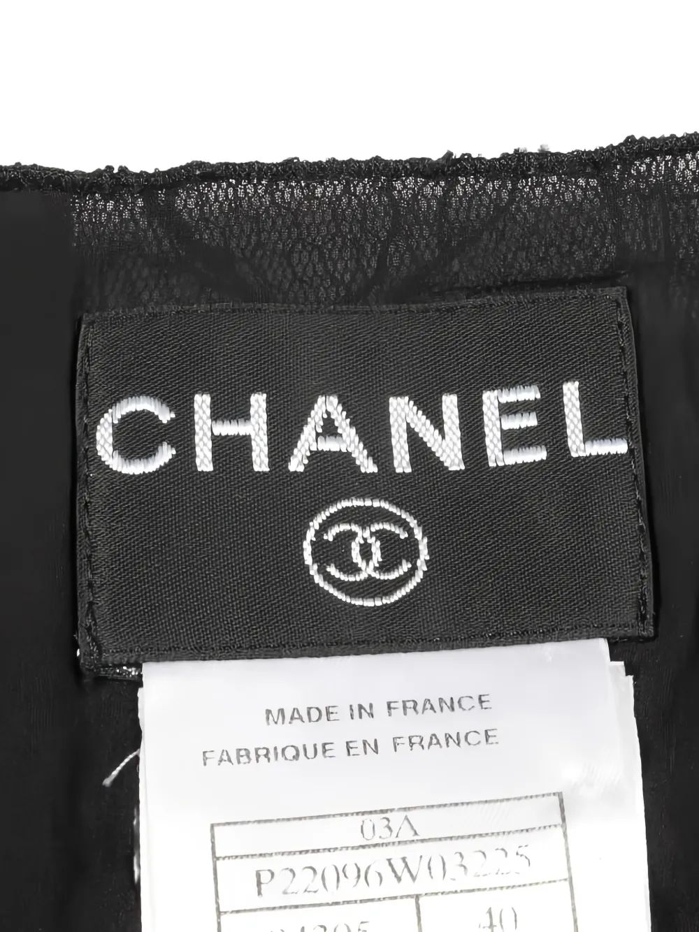 Pre-owned Chanel Lace-pleated Camisole In Black