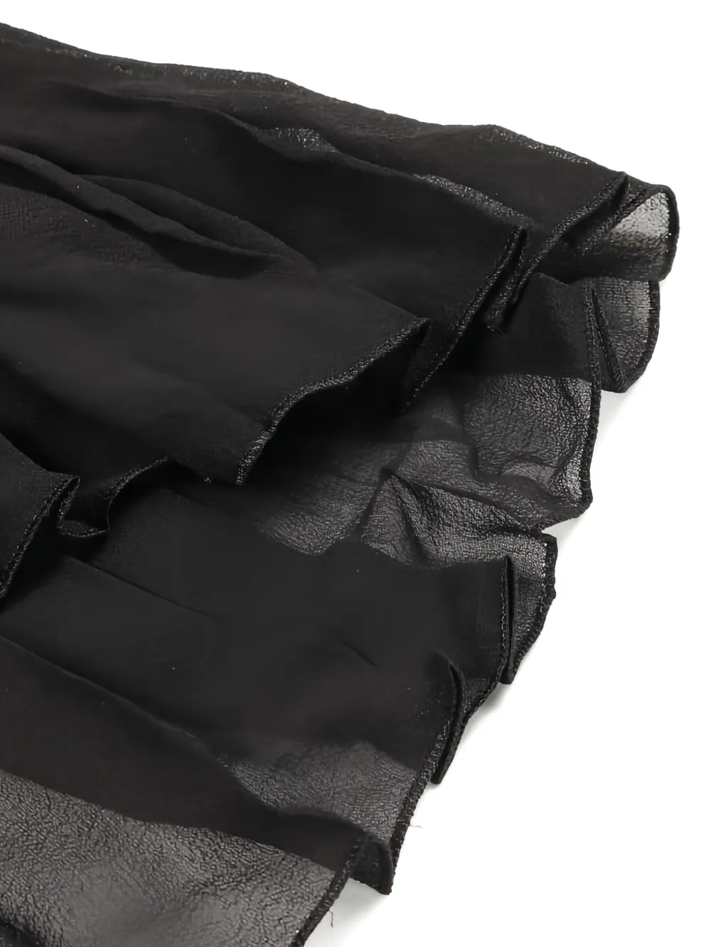 Pre-owned Chanel Lace-pleated Camisole In Black