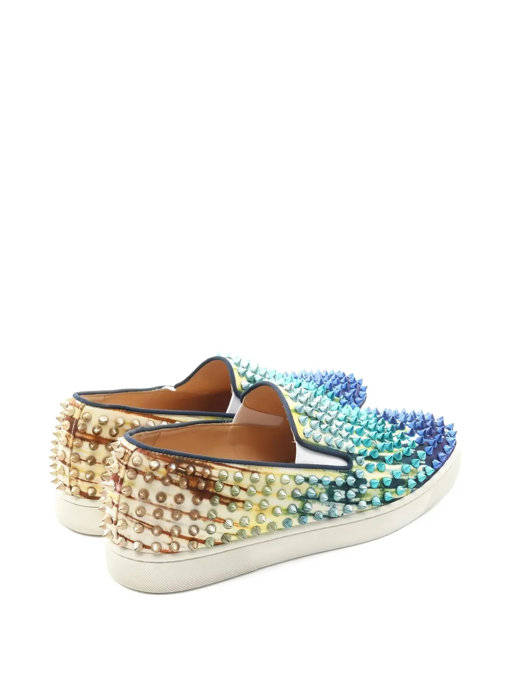 Christian Louboutin Pre-Owned stud-embellished slip-on sneakers | Image 2