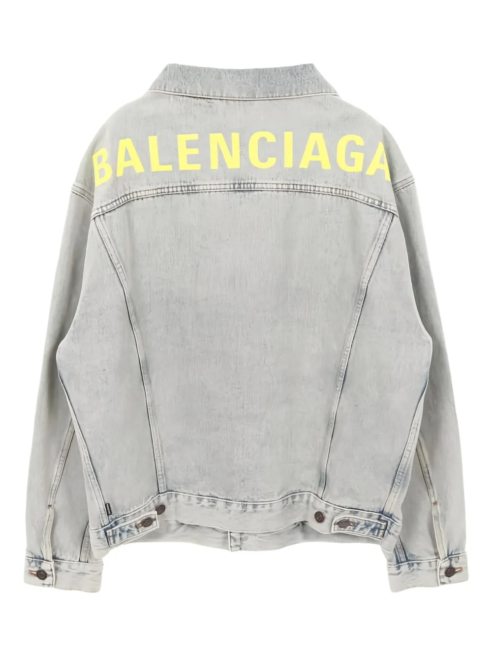 Balenciaga logo-embroidered denim jacket | Image 2