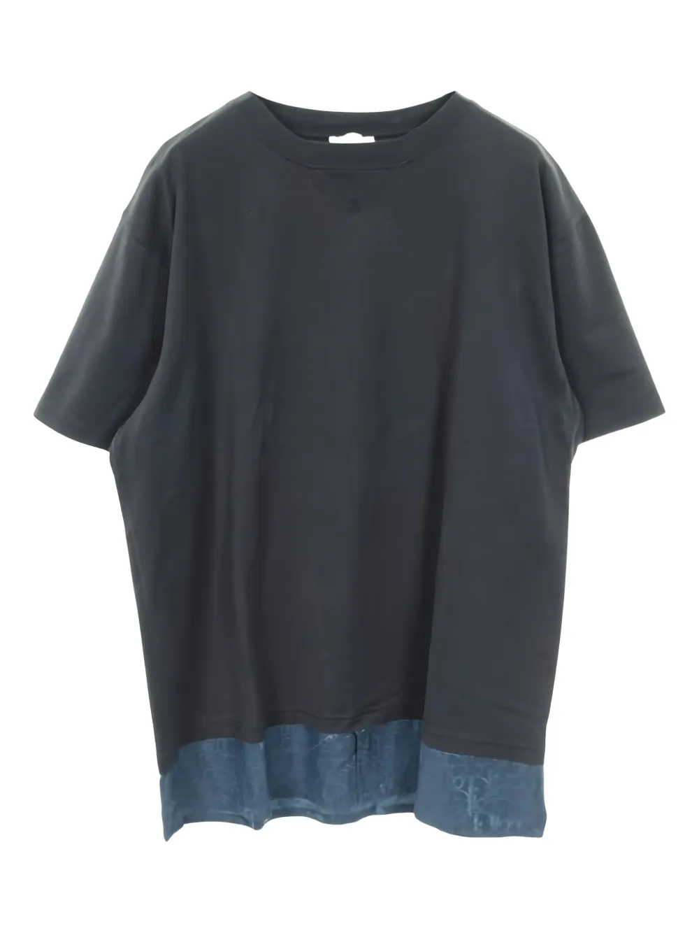 Christian Dior Pre-Owned Oblique layered T-shirt | Blue | Image 1
