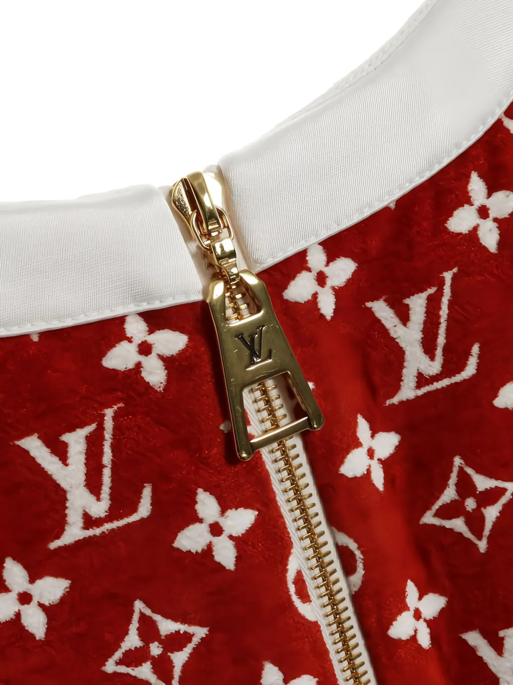 Pre-owned Louis Vuitton Monogram-pattern Top In Red