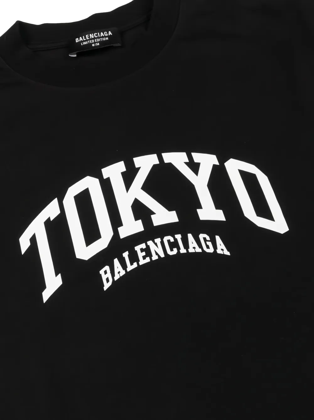 Pre-owned Balenciaga Cities Tokyo Limited-edition T-shirt In Black