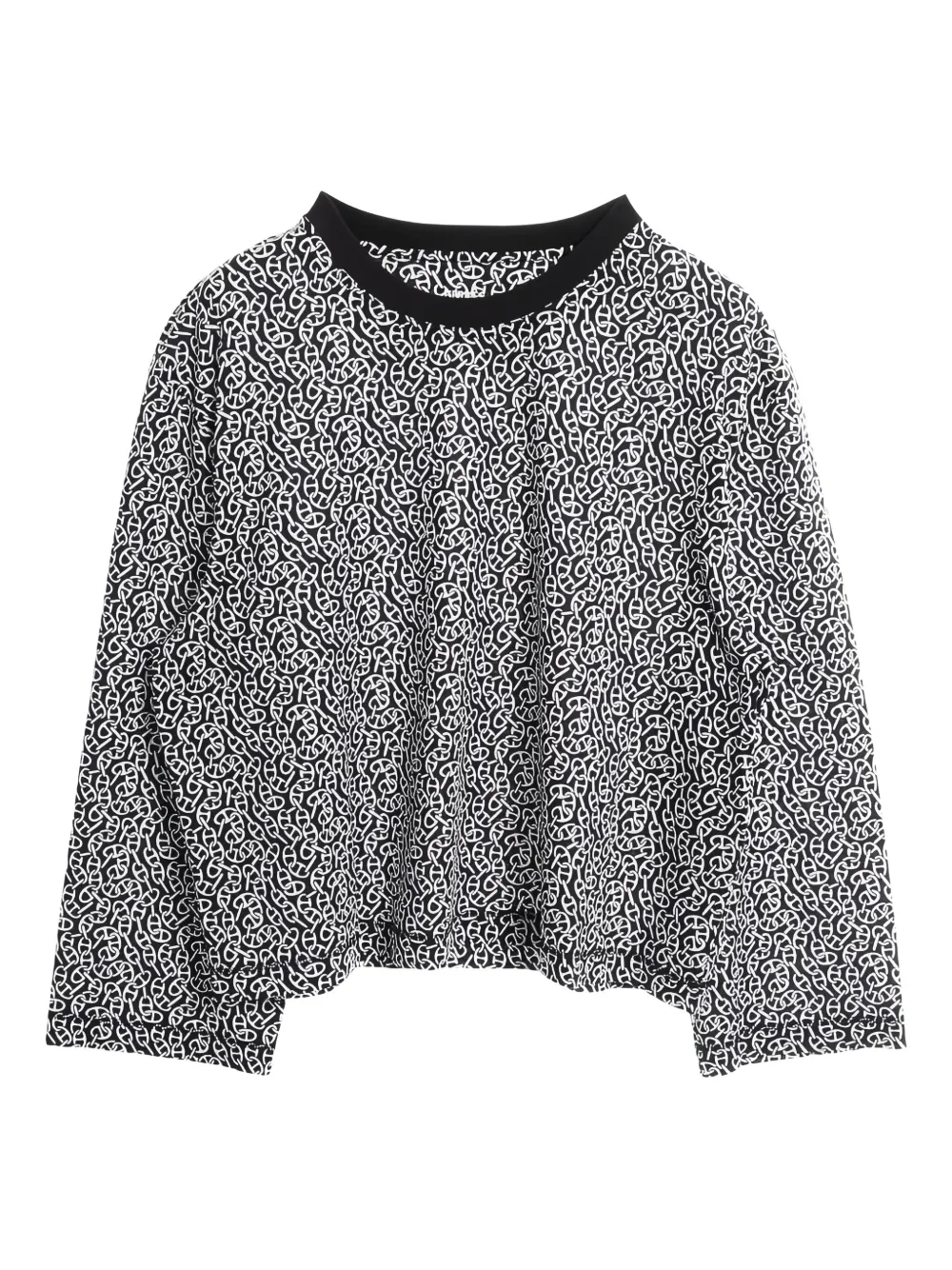 Hermès Pre-Owned playera con cuello redondo y cadena estampada | azul | Image 1
