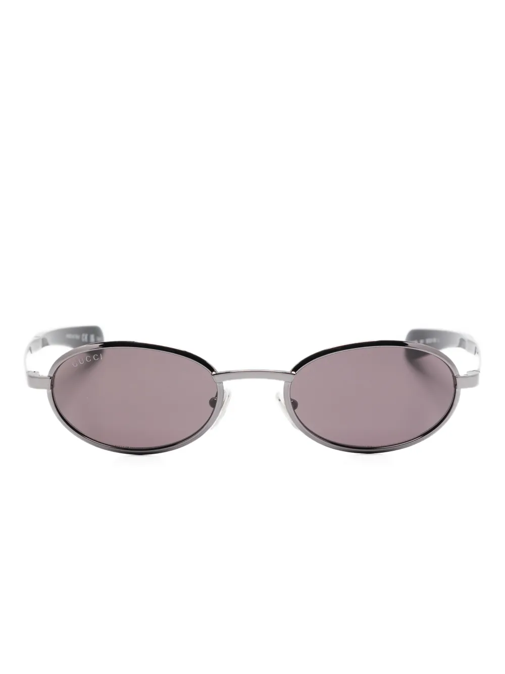 Gucci Oval-frame Sunglasses In Purple