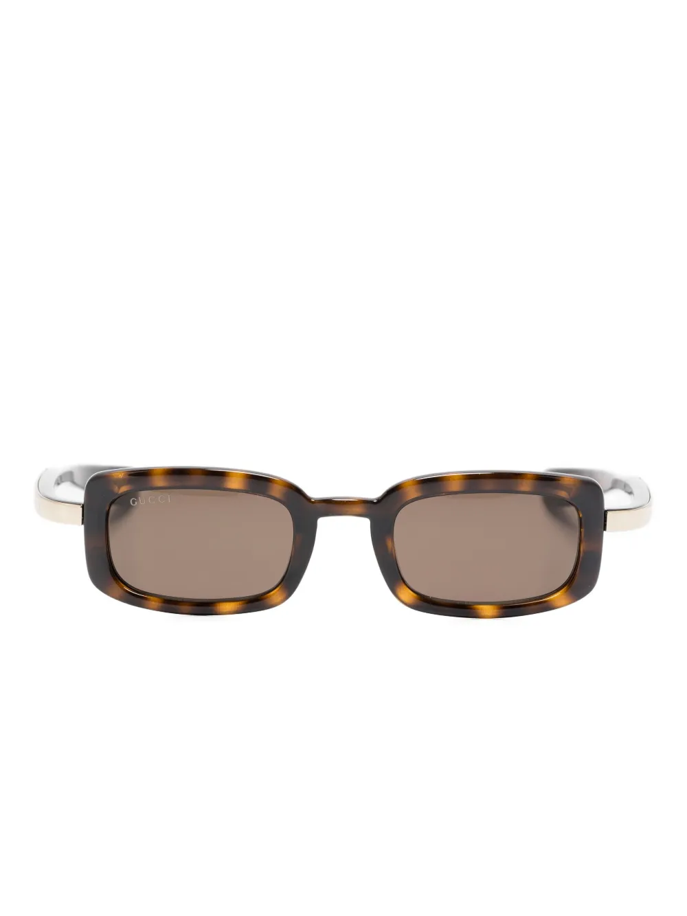 Gucci Eyewear lentes de sol con armazón rectangular | dorado | Image 1