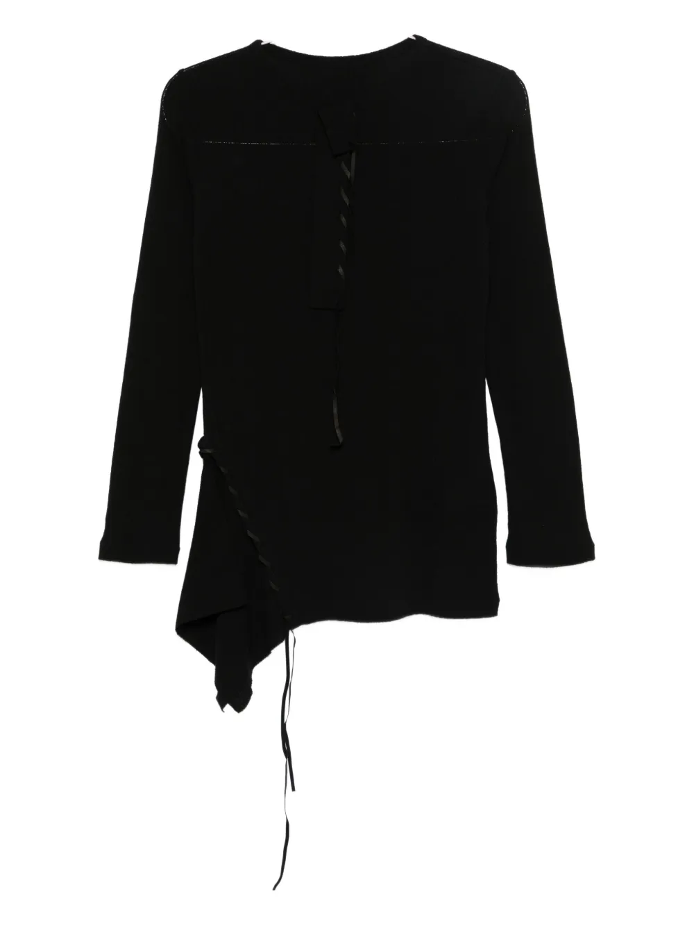 Yohji Yamamoto asymmetric knitted top | Black | Image 1