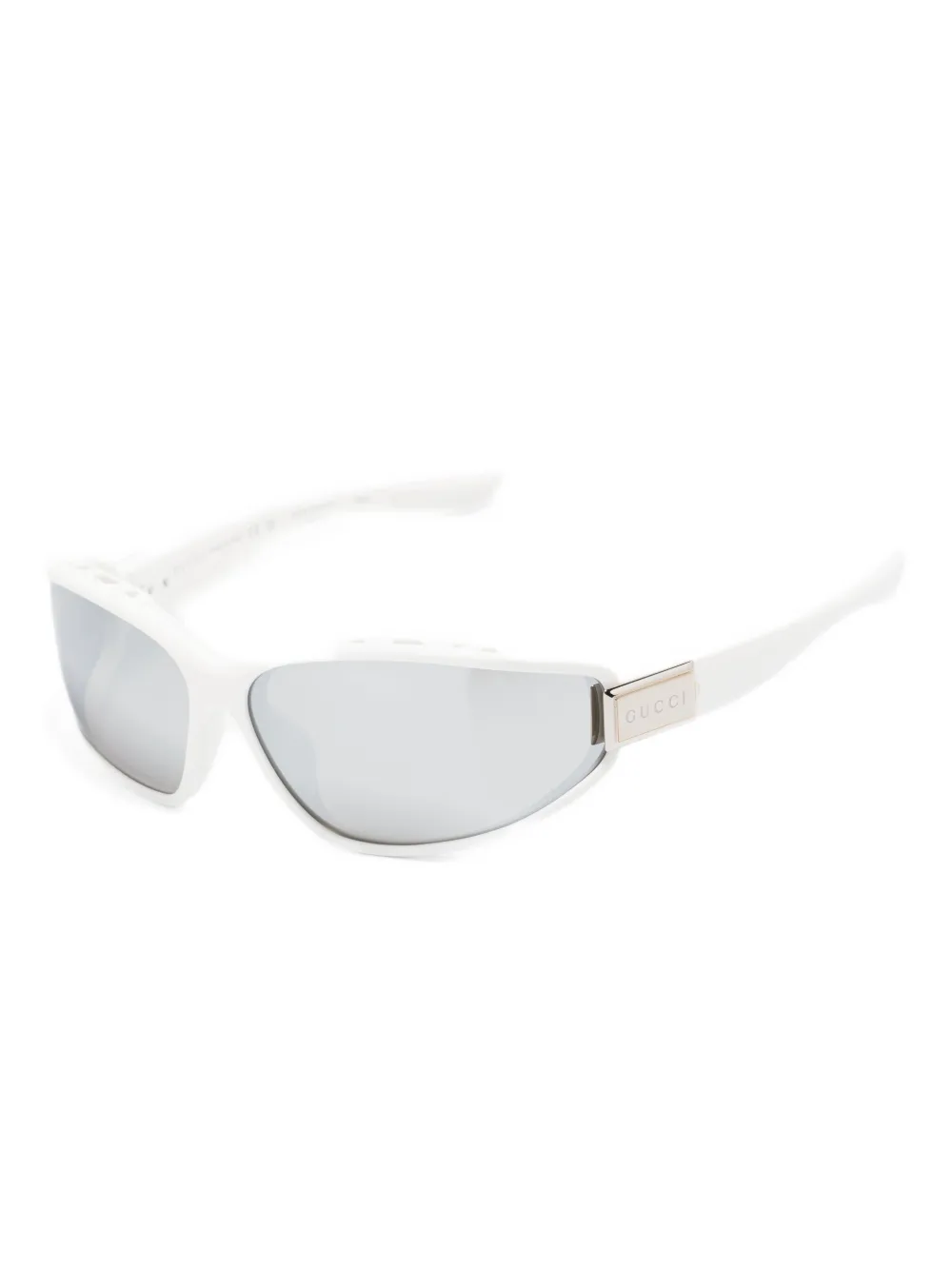 Gucci Eyewear shield-frame sunglasses - Wit