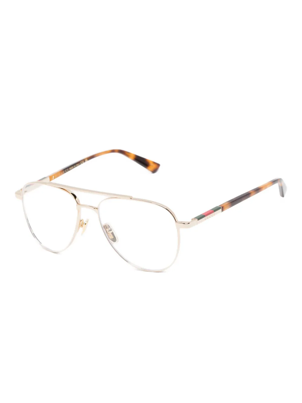 Gucci Eyewear navigator-frame glasses - Bruin