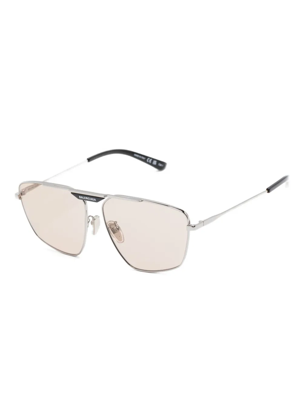 Balenciaga Eyewear navigator-frame sunglasses - Zilver