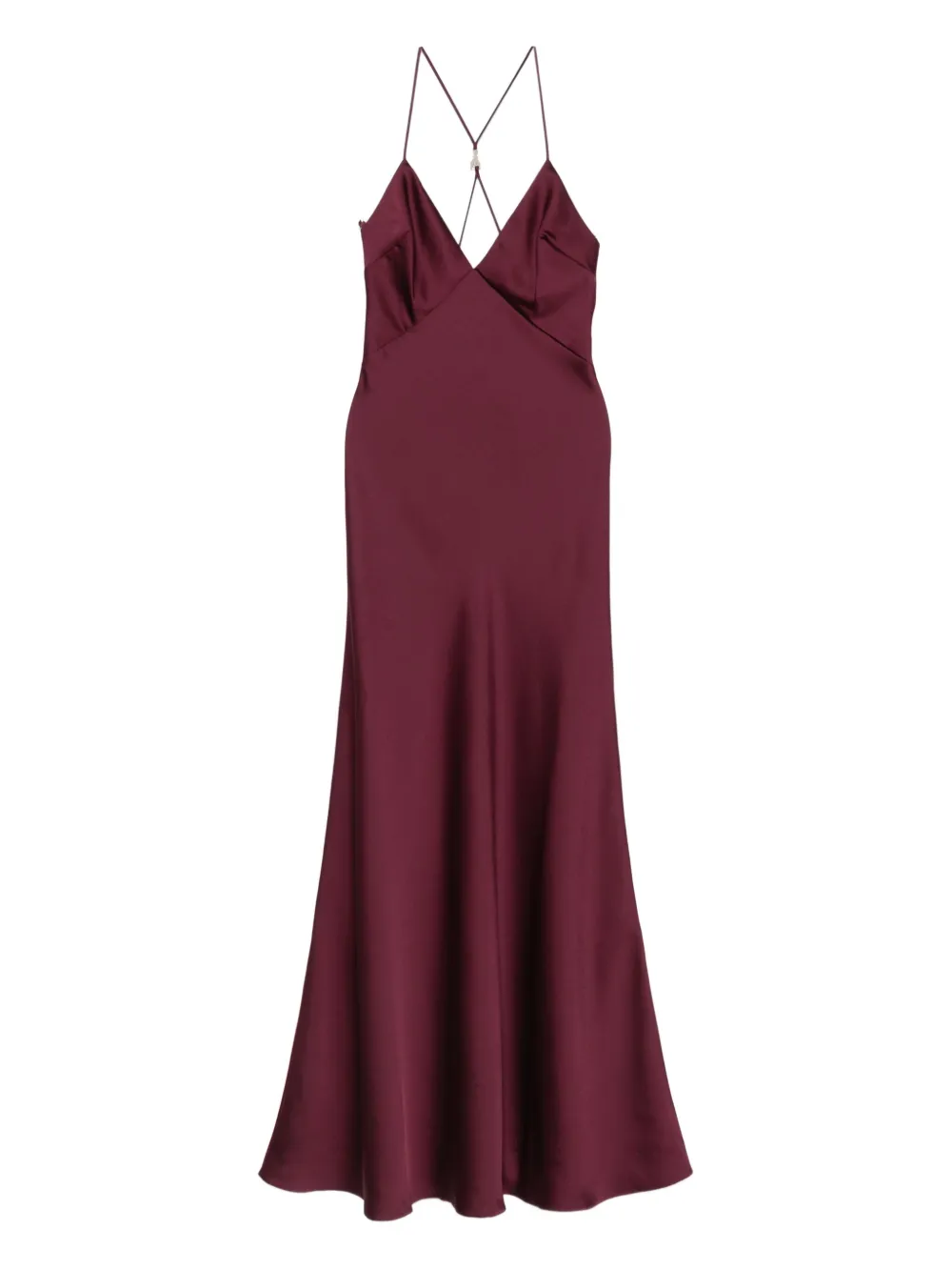 Patrizia Pepe Abito con spalline incrociate - Rosso