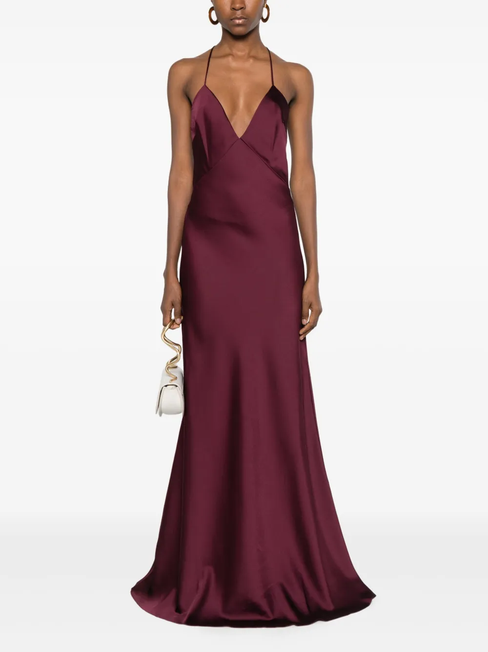 Patrizia Pepe Jurk met gekruiste bandjes - Rood