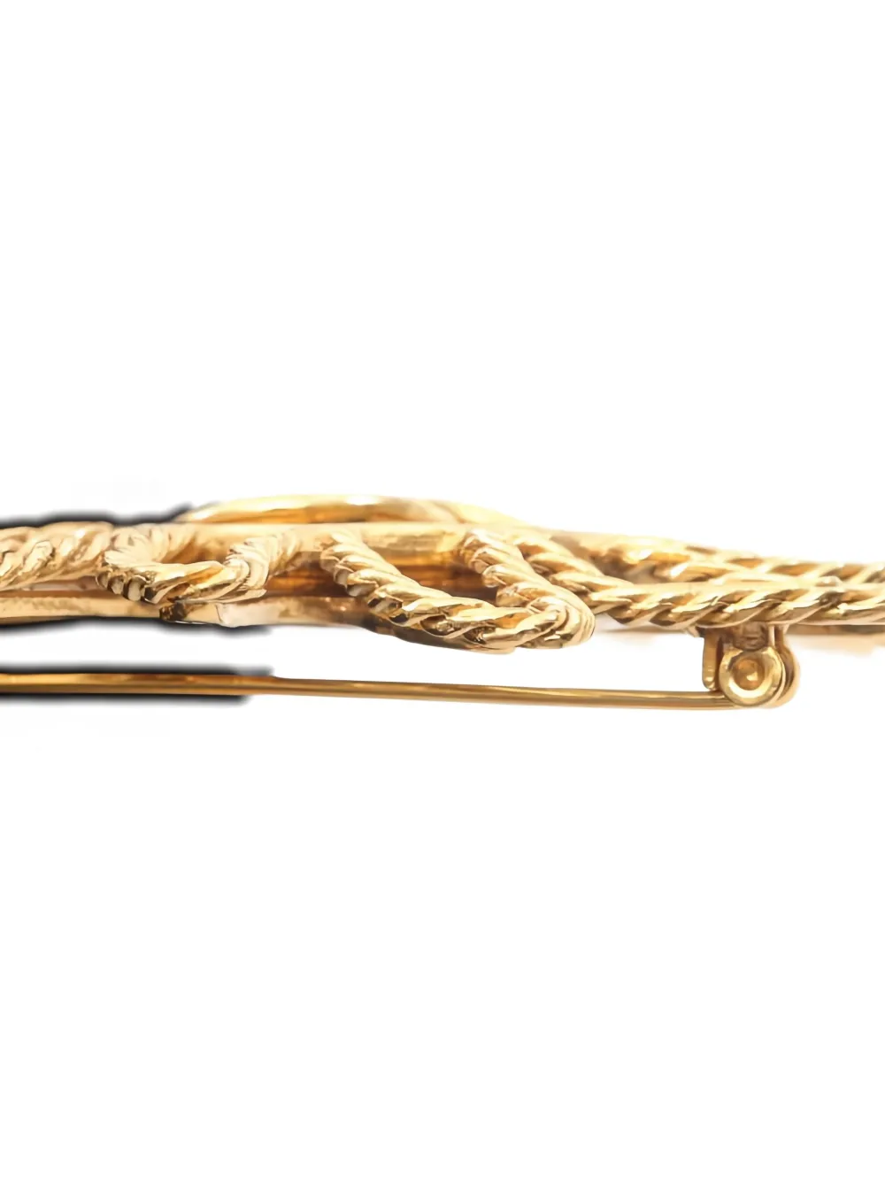 Pre-owned Chanel 1986-1988 Coco Mark Sun-motif Brooch In Gold