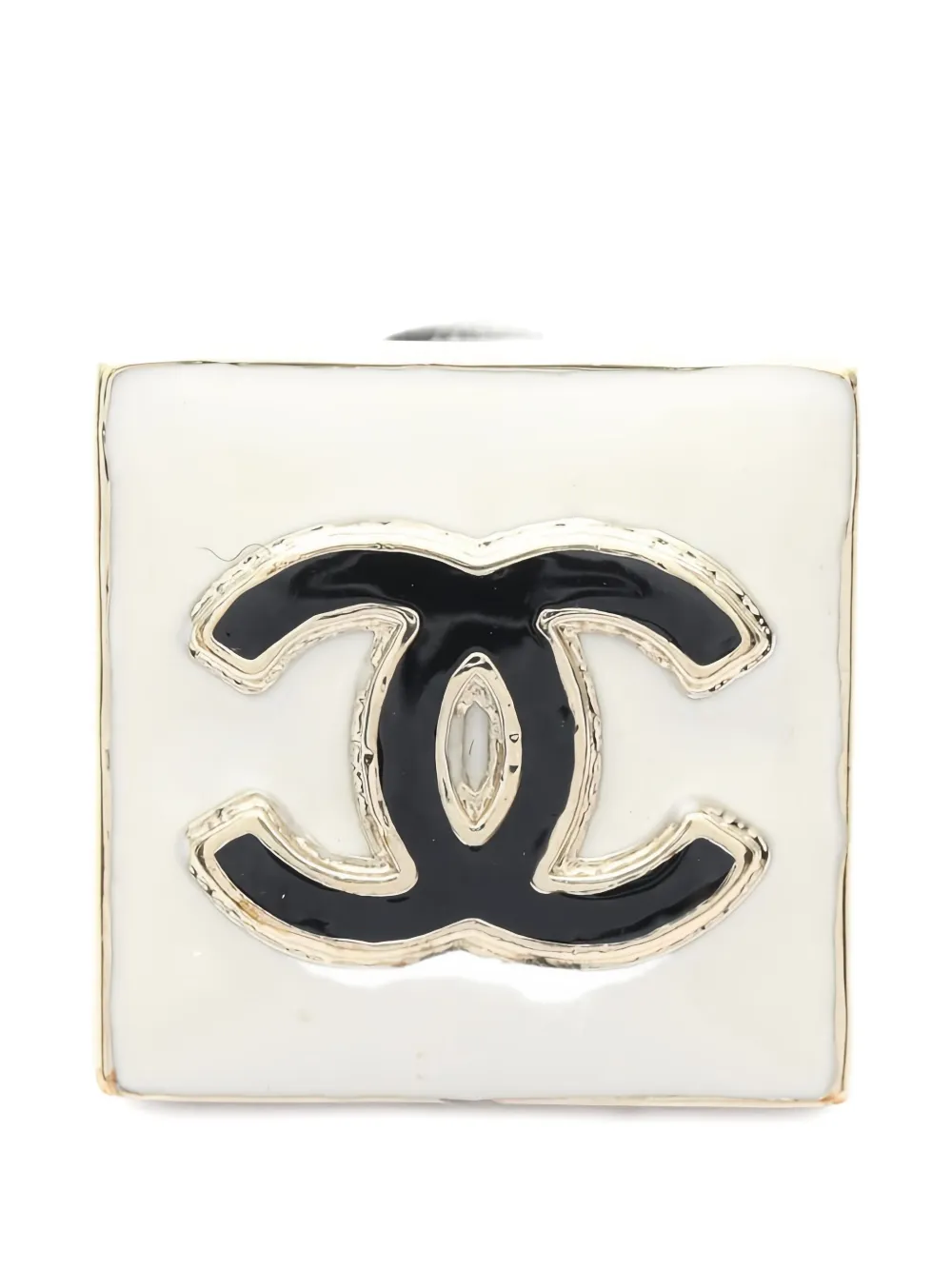 CHANEL Pre-Owned 1986~1988 Coco Mark brooch - ゴールドトーン CHANEL Pre-Owned 1986~1988 Coco Mark brooch - ゴールドトーン