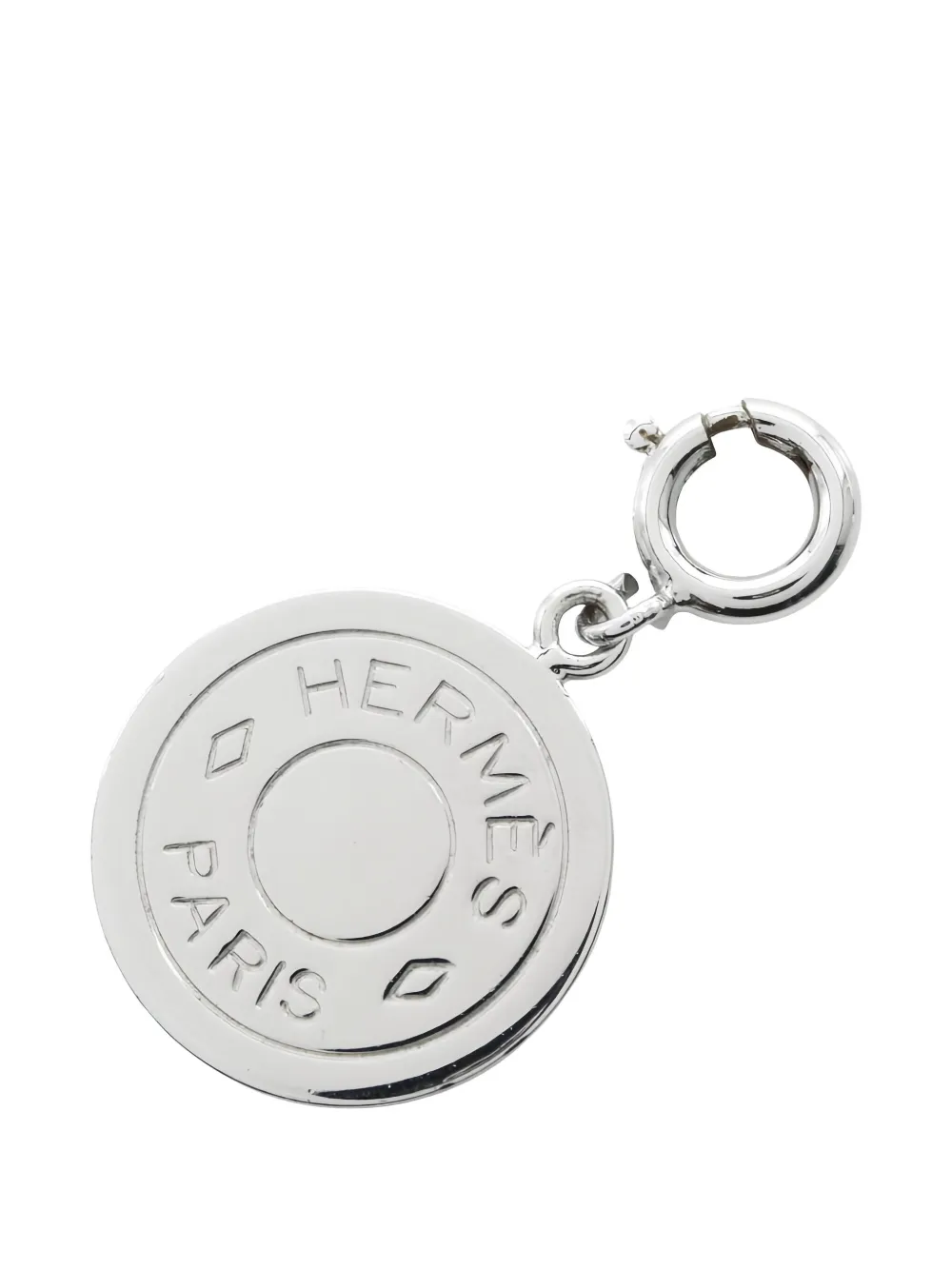 Hermès Pre-Owned 10's Clou de Selle pendant charm | Silver | Image 1
