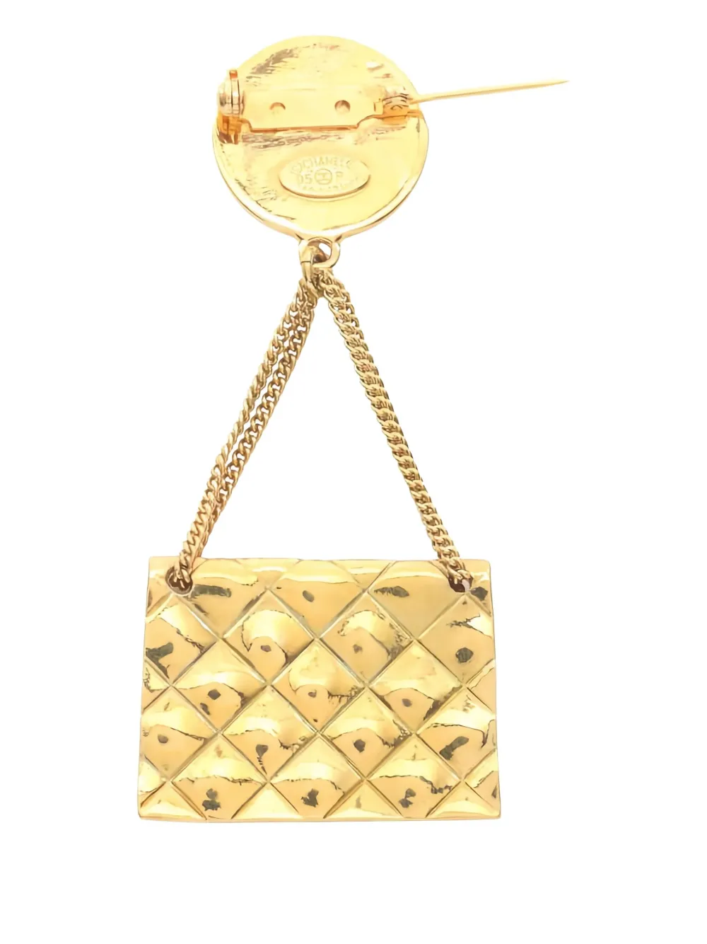 CHANEL Pre-Owned 1986-1988 Coco Mark bag-motif brooch | Image 2
