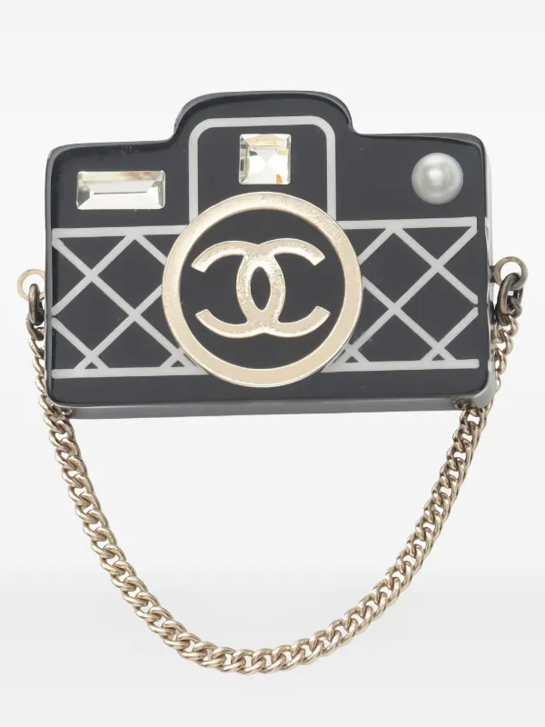 CHANEL Pre-Owned 1986-1988 カメラモチーフ ブローチ | ゴールド
