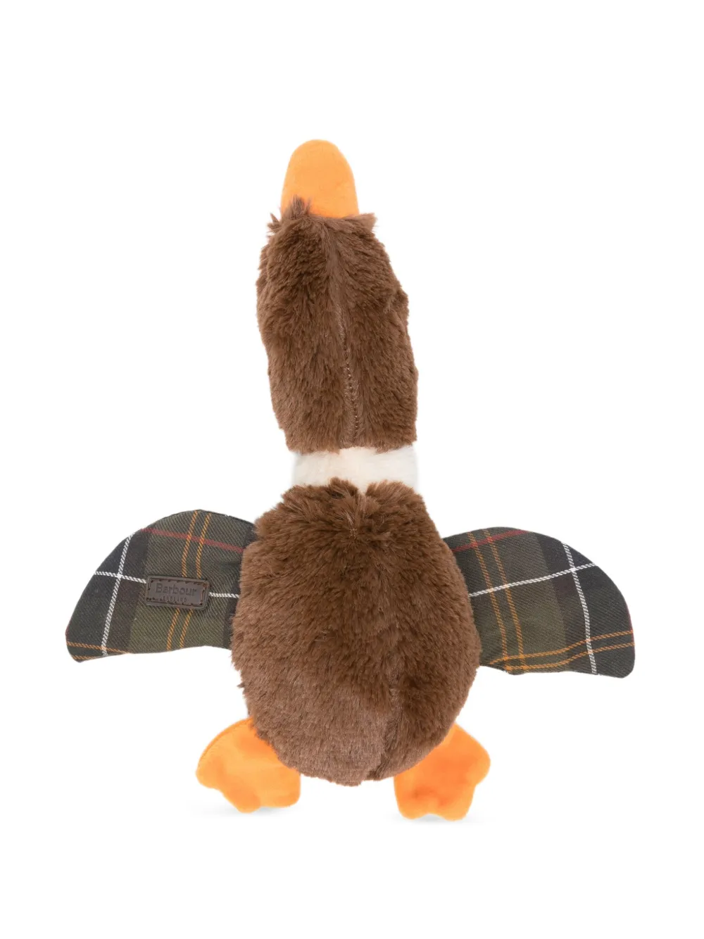 Barbour tartan-check flying duck toy | Brown | Image 1