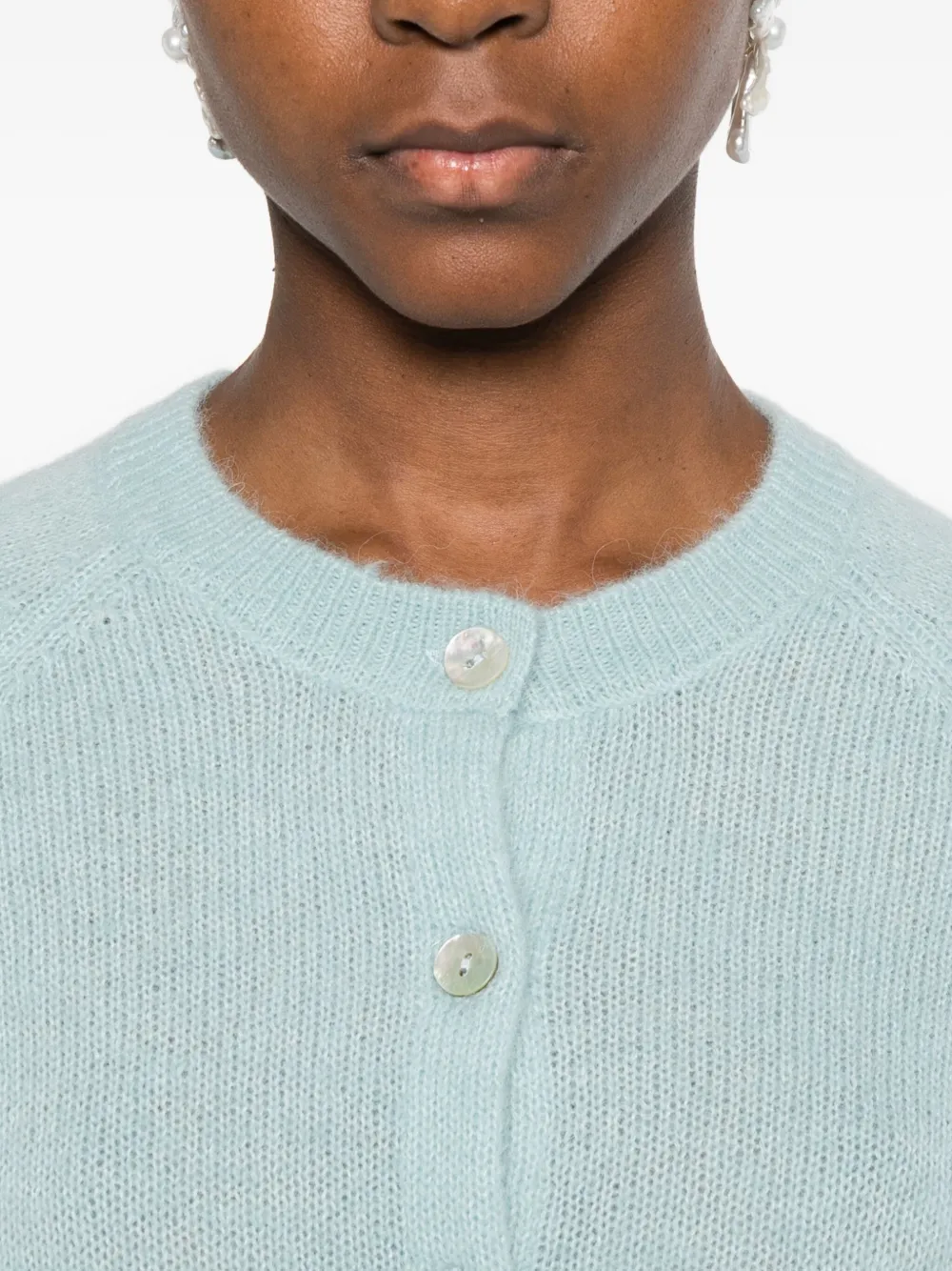 Doen Petra Long-sleeve Cardigan In Blue