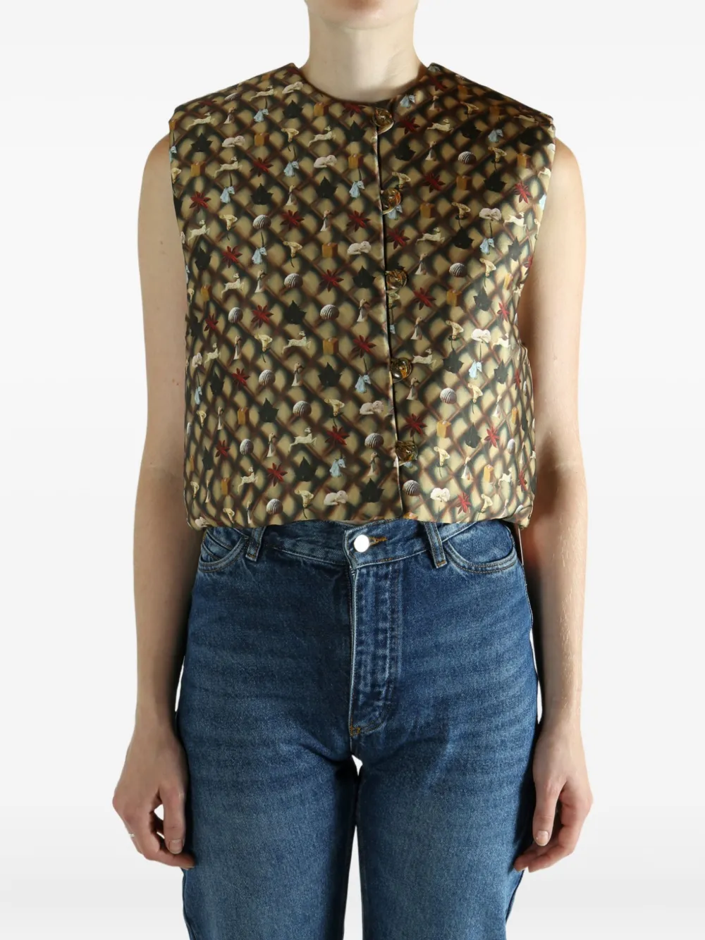 YASSMIN SALEH round-neck top | Shirts | Image 2