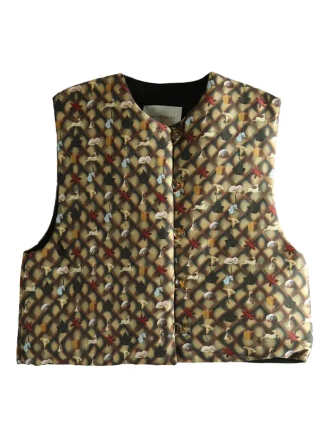 YASSMIN SALEH round-neck top