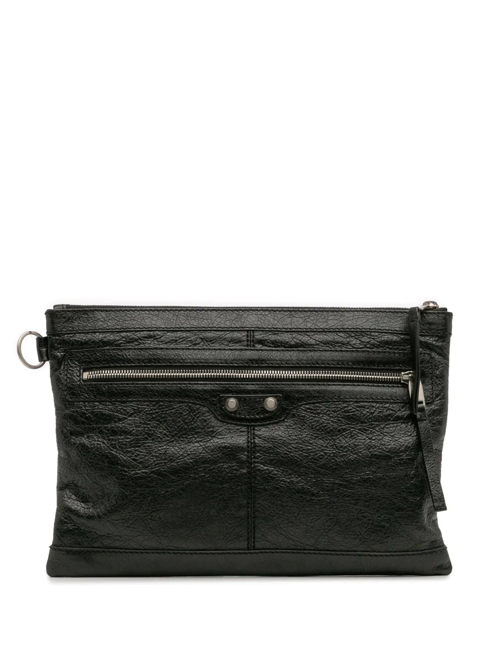 Balenciaga Pre-Owned 2017 Lambskin Motocross Classic Clip M clutch bag Balenciaga Pre-Owned 2017 Lambskin Motocross Classic Clip M clutch bag