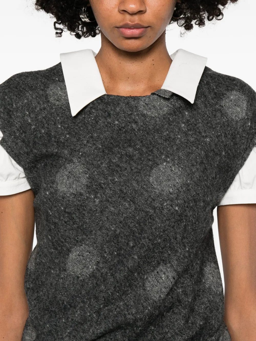 Yohji Yamamoto Polka-dot Dress In Black