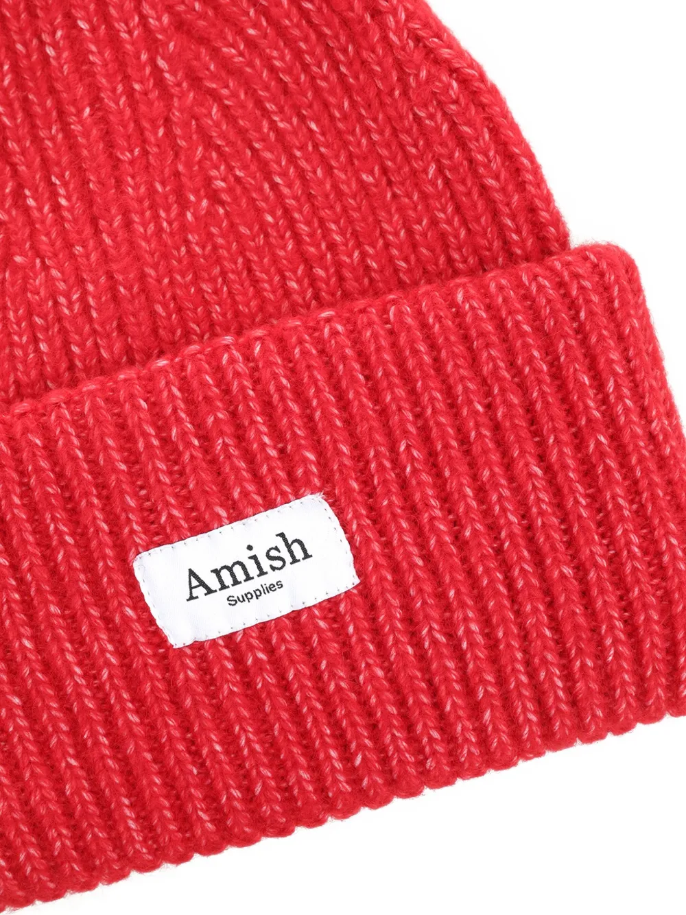 AMISH ribbed logo-patch beanie | Men | Image 2