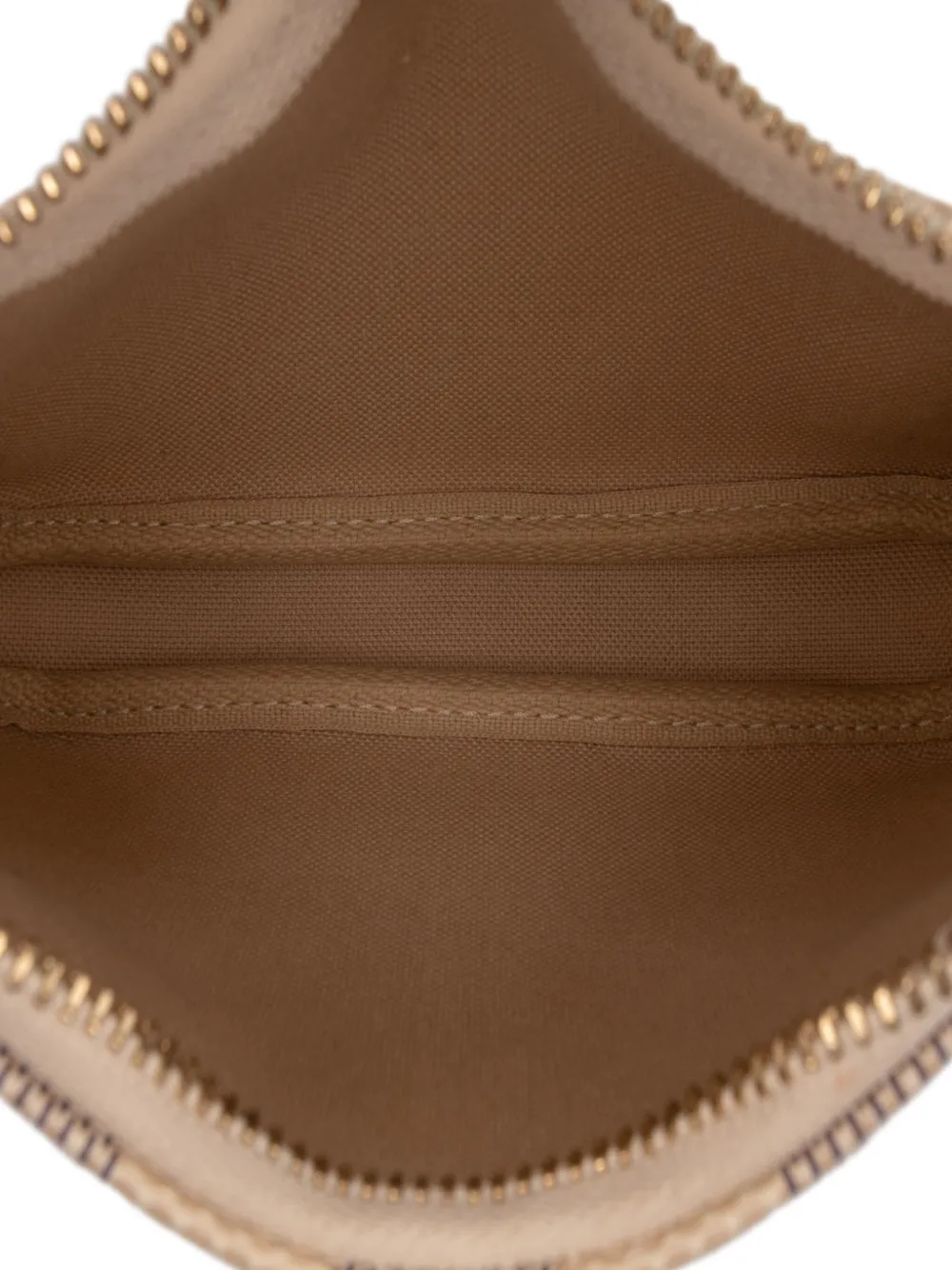 Pre-owned Louis Vuitton 2020 Damier Azur Mini Pochette Accessoires Handbag In White