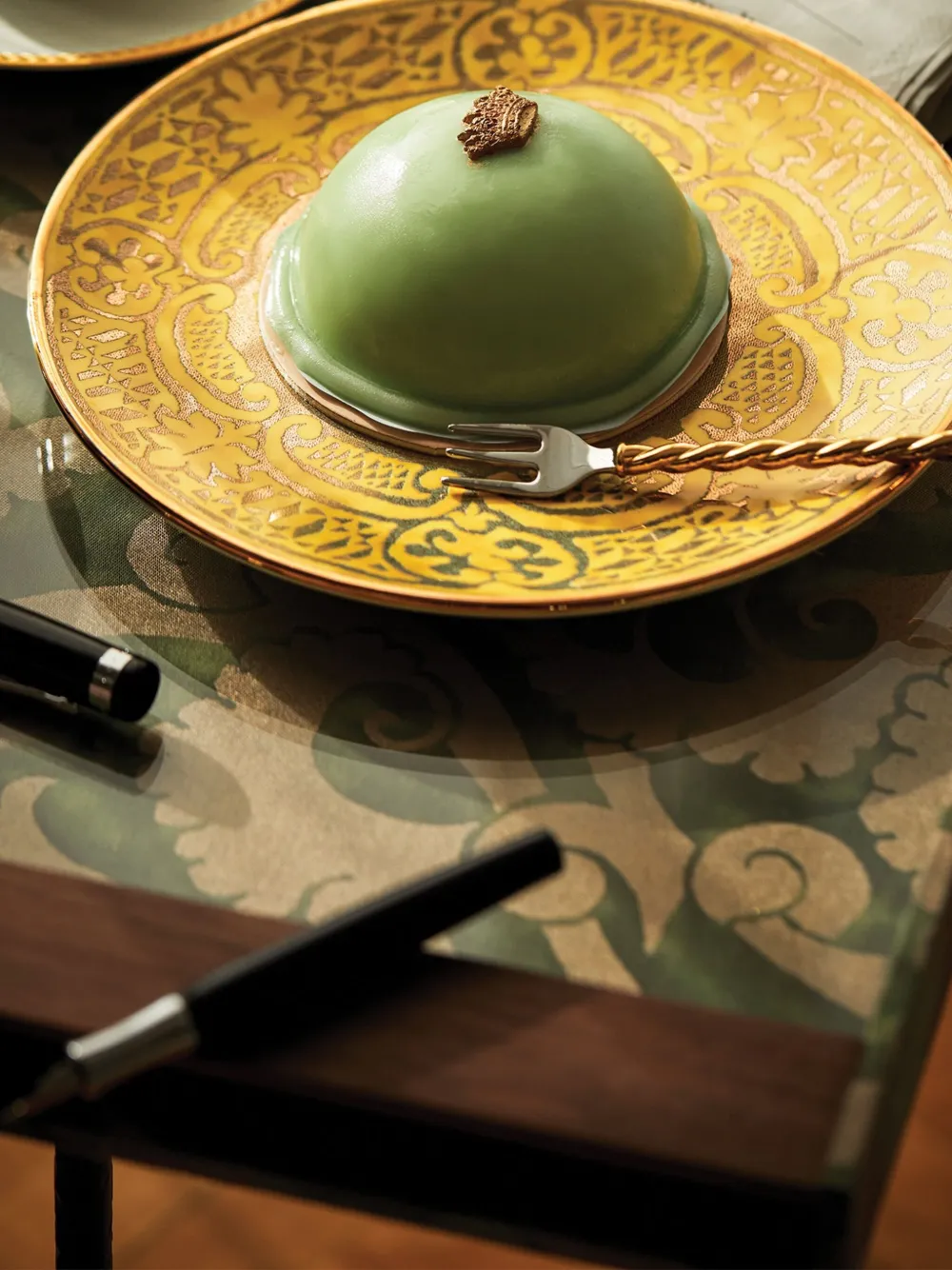 L'objet Fortuny Laotze Tray (56cm X 41cm) In Green