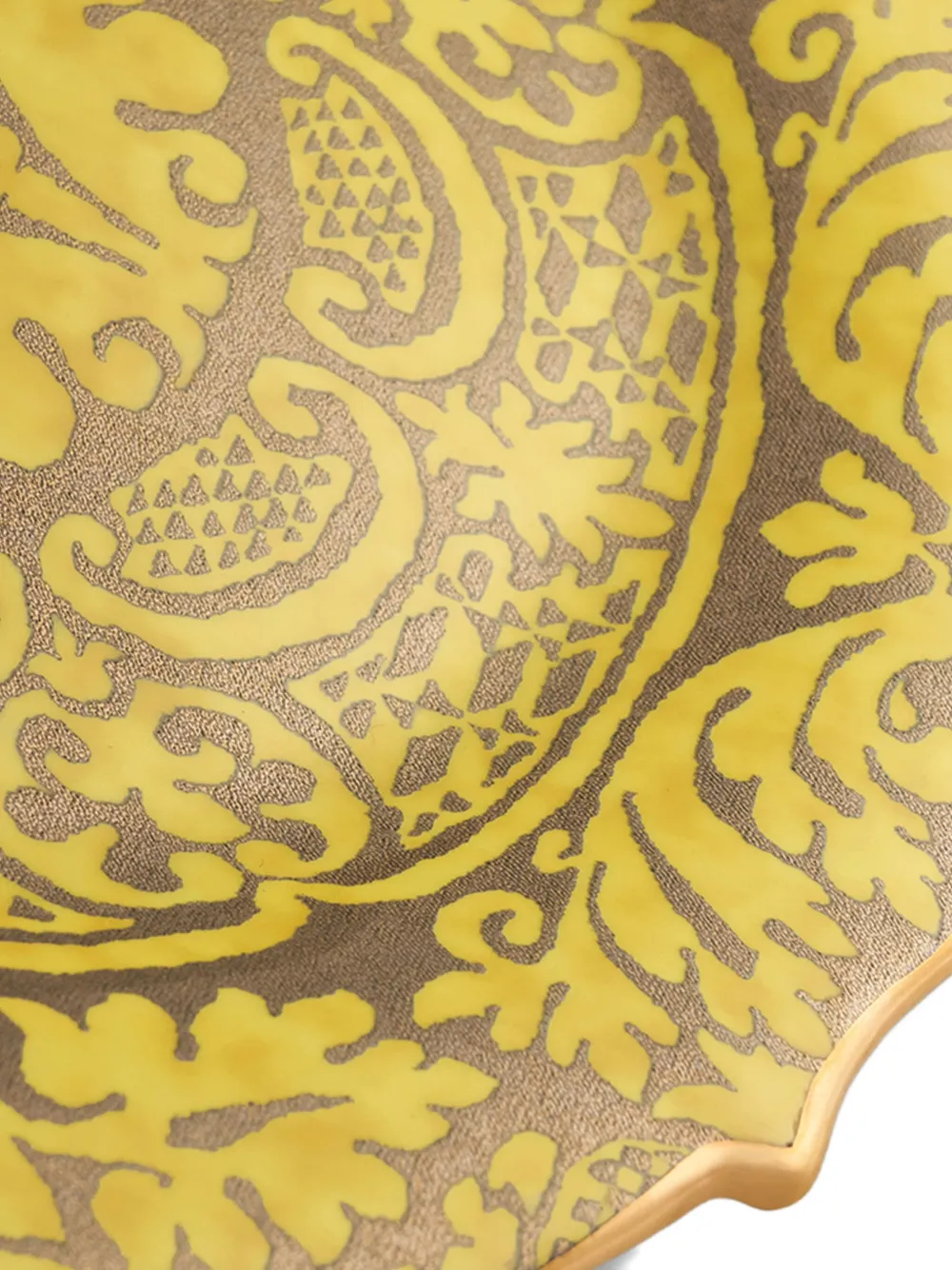 L'objet Fortuny Orsini Round Platter (36cm) In Yellow