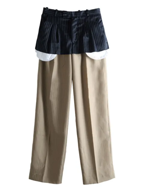Late for Work pinstripe trousers