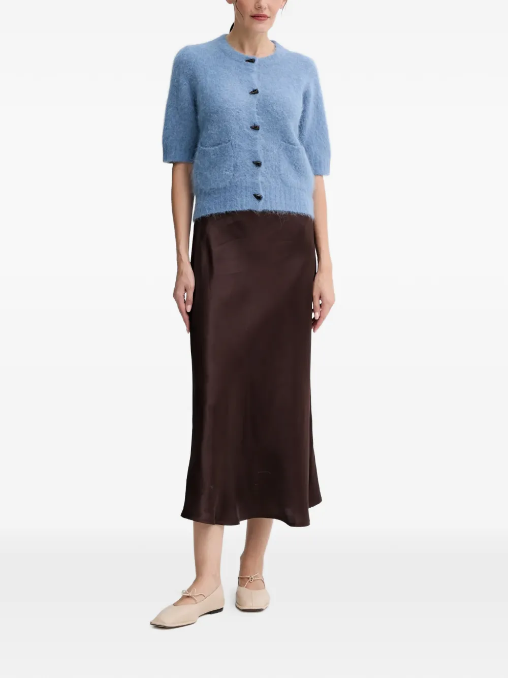MUNTHE Locca vest met korte mouwen Blauw