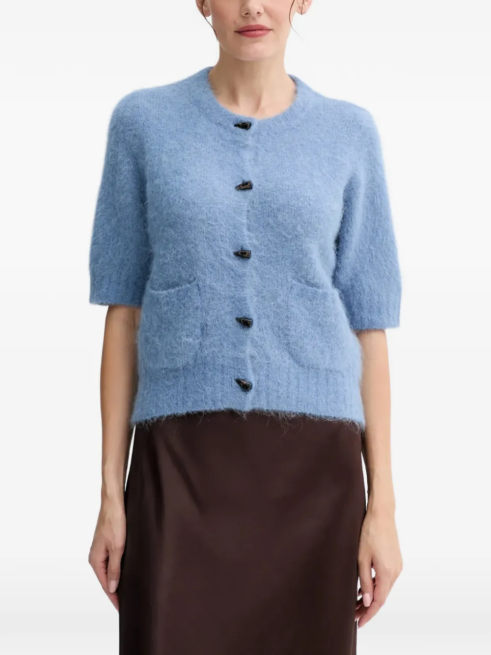 MUNTHE Locca short-sleeve cardigan - Blu
