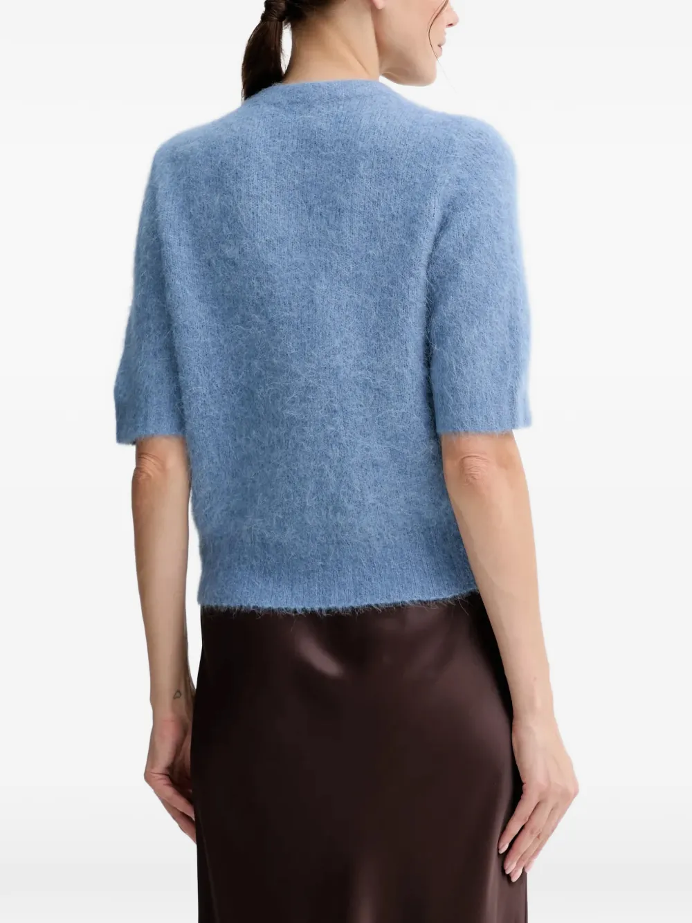 MUNTHE Locca vest met korte mouwen Blauw
