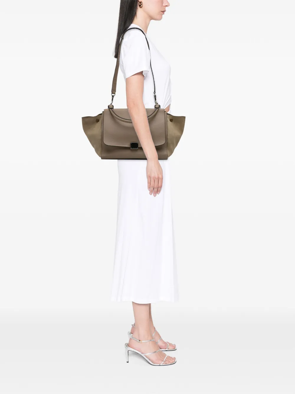 Celine Pre-Owned 2013 Medium Leather Trapeze satchel | Pre-Owned | Image 2